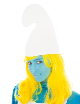 Schlumpfine-Perücke für Damen Die Schlümpfe Accessoire blond - female