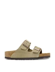 Arizona Buckle Flat Footbed Sandals Taupe female