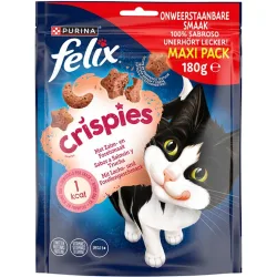 Snack para gatos adultos Félix Crispies salmón y trucha