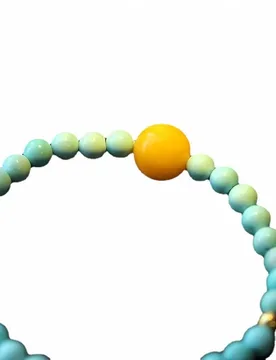 New Chinese Style Turquoise Single Loop Beaded Bracelet with Amber Accents Minimalist Unisex Wristband Gifts - Aliexpress - FashionsVida