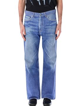 Refined Straight Leg Jeans in Digital Print - Size 32