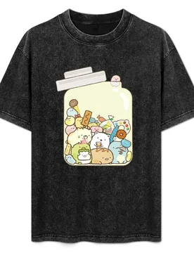 Sumikko Gurashi In a Jar T-Shirt Classic Crew Neck Cotton T-Shirt - Aliexpress - FashionsVida