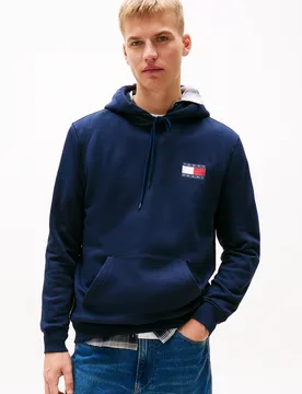 TJM REG EENTIAL FLAG HOOD EXT male - S - FashionsVida