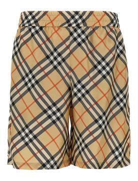 Burberry Bermuda in seta a quadri