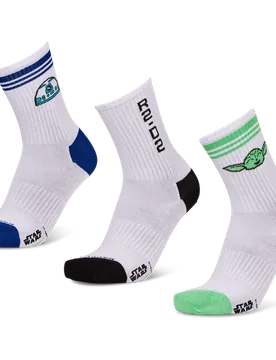 Crew 3 Pack Unisex - Calze Bianco - Taglia 41-46 - Algodón 41-46 - Happy socks - FashionsVida