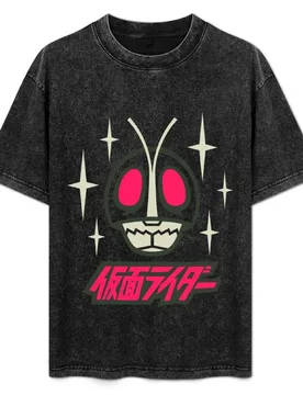 Masked Rider T-Shirt Retro Style Print Casual Top - Aliexpress - FashionsVida