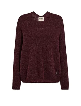 Pullover MMTHORAV rosso scuro S - Mos mosh - FashionsVida