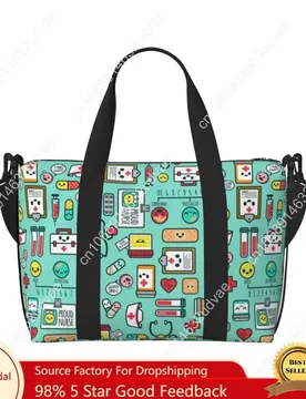 Custom Proud To Be A Nurse Grocery Shopping Tote Bag Women Big Capacity Health Care Nursing Gym Beach Travel Bags - Aliexpress - FashionsVida