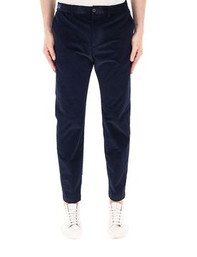 Pantalone in velluto BLU NOTTE 48