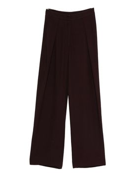 Pantaloni bordeaux a gamba larga