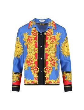 Versace Printed 100% Silk Shirt