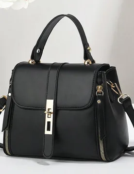 Bolso de mano tipo tote de negocios ligero PLANEE, con asa superior, correa para el hombro, compacto y de moda, bolso cruzado, bolso cubo de unicolor - Shein - FashionsVida