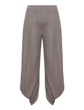 Pantaloni in jersey con pieghe