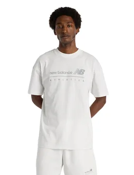 New - Linear Graphic T-Shirt - T-Shirt-kurzarm - weiss - Herren - Size: L - Balance - FashionsVida