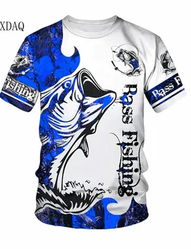 Men's Fishing T-shirts Summer Short Sleeve 3d Fish Print Street Hip Hop Big Size Man Tees Loose Casual O-Neck Tops Plus Size 6XL - Aliexpress - FashionsVida