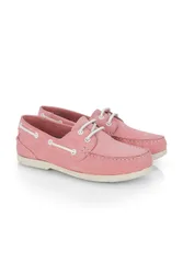 Pippa Womens Premium Leather Deck Shoes - - Size: 5