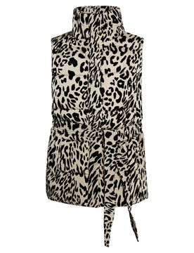 Faina Chaleco beige / negro