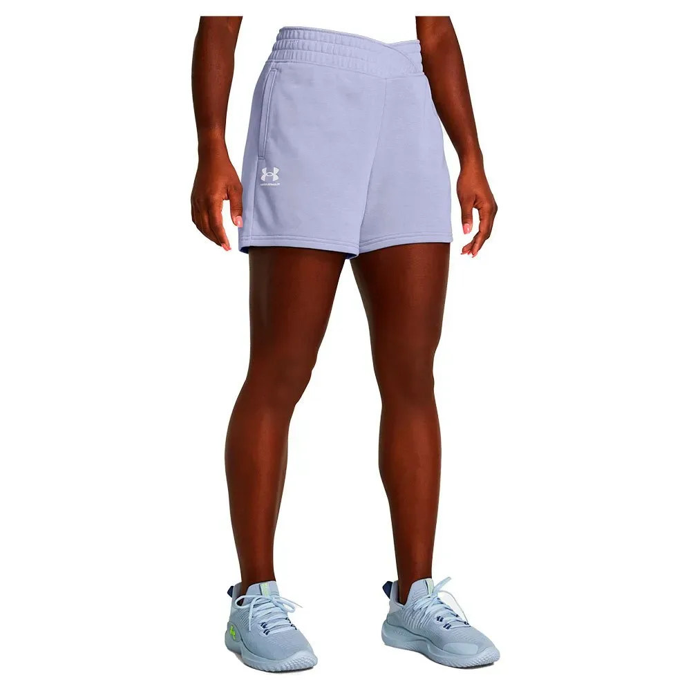 Short Rival Terry 4in Celeste / White L - Under armour - FashionsVida