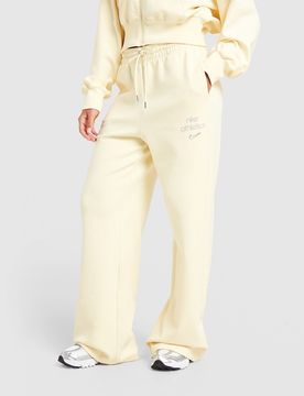Womens Pantaloni della tuta Wide Leg Phoenix Fleece Graphic Swoosh - Giallo, giallo giallo Donna taglia XL