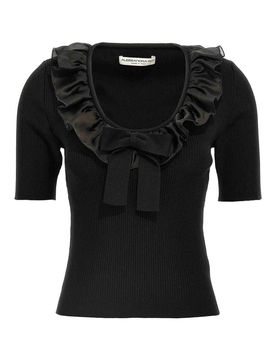 Alessandra Rich T-shirt arruffato