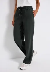 Straight Leg Twill Hose female Grün