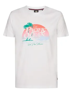 T-shirt à Manches Courtes M-2060-tsr643 Bright White M