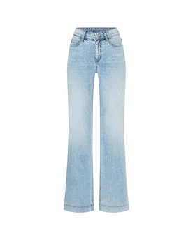 Jeans Wide Leg hellblau 42/L30 damen - Mac - FashionsVida