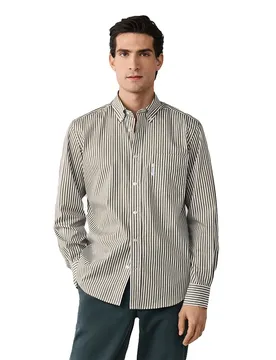 FaÇonnable Camicia A Maniche Lunghe Fm302280 Forest Night Green M
