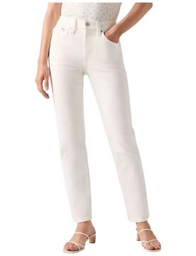 Jeans Bianchi Vita Alta Slim Donna Gamba Dritta