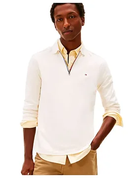Polo à Manches Longues Mw0mw42808 Ivory Petal XL - Tommy hilfiger - FashionsVida