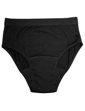 ® High-waist-Slip mit Saugeinlage M schwarz