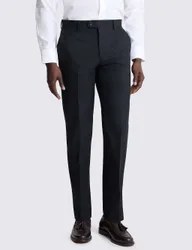 Tailored Fit Puppytooth Stretch Suit Trousers Navy Mix male