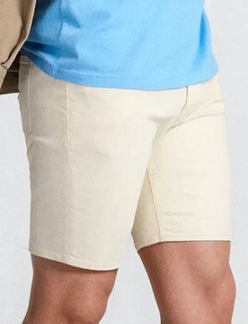 Shorts in denim slim - panna