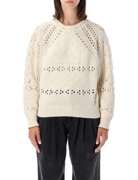 Crewneck Sweater in Cotton Merino Wool Blend