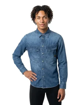 Camicia A Maniche Lunghe Dakota Faded Casco L - G-Star - FashionsVida