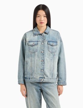 Para mujer. XW000902AF10869MB001 Chaqueta Denim (L), Casual, Algodón