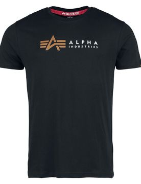 T-Shirt - Alpha Label T-Shirt - S bis XXL - für Männer - Größe XXL - schwarz - Männer - male