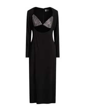 Midi-Kleid Damen Schwarz 40 Damen - GIUSEPPE DI MORABITO - FashionsVida
