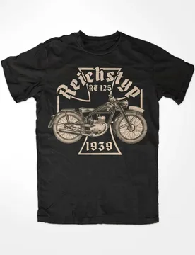 Retro Motorcycle Reichstyp RT 125 Cult Zschopau T-Shirt 100% Cotton O-Neck Short Sleeve Summer Casual Mens T-shirt - Aliexpress - FashionsVida