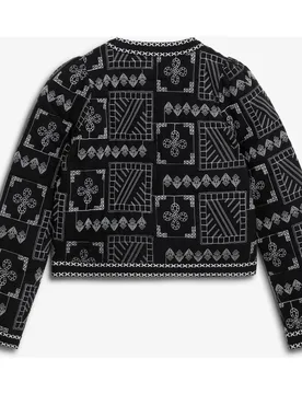 Chaqueta de mujer acolchada con bordado geométrico - Scalpers - FashionsVida