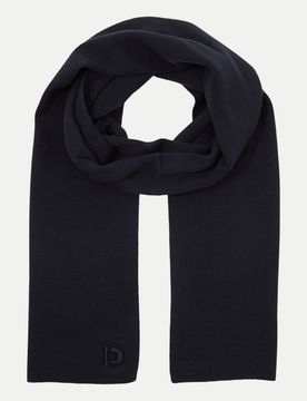 Basic Schal mit Logo-Stickerei Schwarz