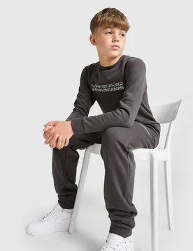 Dual Crew Tracksuit Junior - Grigio, grigio grigio Bambino taglia 8-10Y - McKenzie - FashionsVida