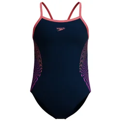 Plastisol Placement Thinstrap Muscleback Swimsuit Coral Sands 9-10 Years Girls
