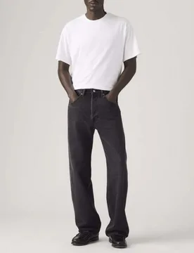 Jeans Levi's 501 neri in cotone con vestibilità loose - Levis - FashionsVida