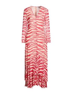 GANNI Maxi-Kleid Damen Rot 36 Damen