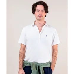 Polo de hombre sepiia de manga corta