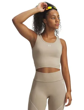 T-shirt Sans Manches Vanish Seamless Brown XL - Under armour - FashionsVida