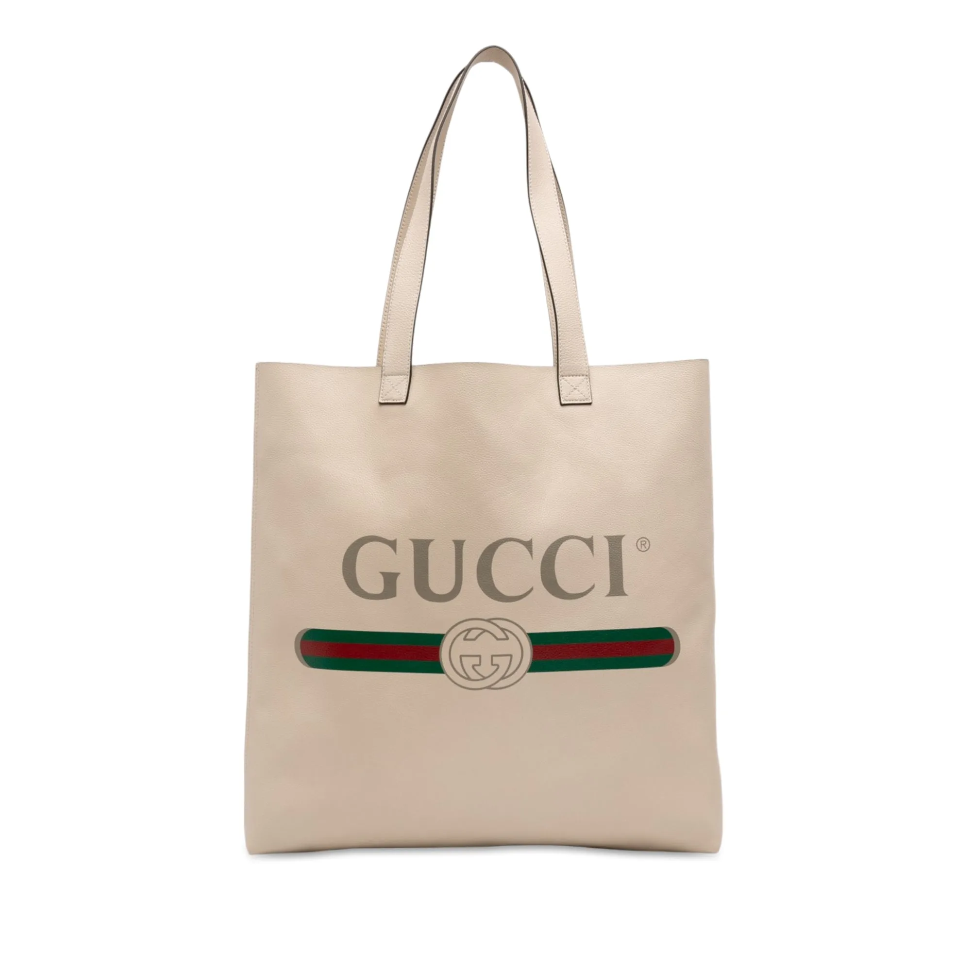 Leather Logo Tote - Gucci - FashionsVida