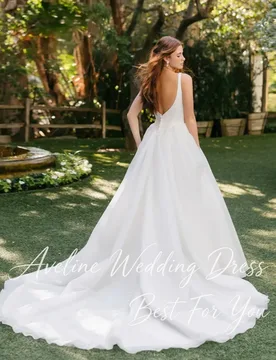 Classic Square Collar Spaghetti Straps A-Line Wedding Dress 2026 Sleeveless Backless Sweep Train Vestidos De Novia Customized - Aliexpress - FashionsVida