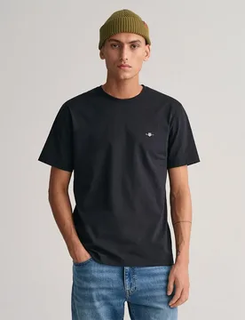 T-shirt à Manches Courtes 2003184 Regular Fit Black XL - Gant - FashionsVida